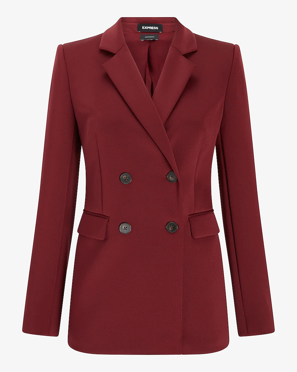 Supersoft Double Knit Double Breasted Blazer