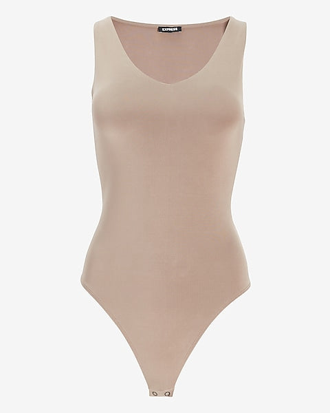 V-Neck Thong Bodysuit