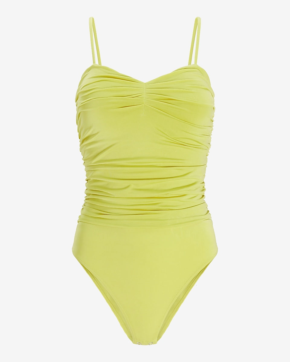 Ruched Thong Bodysuit