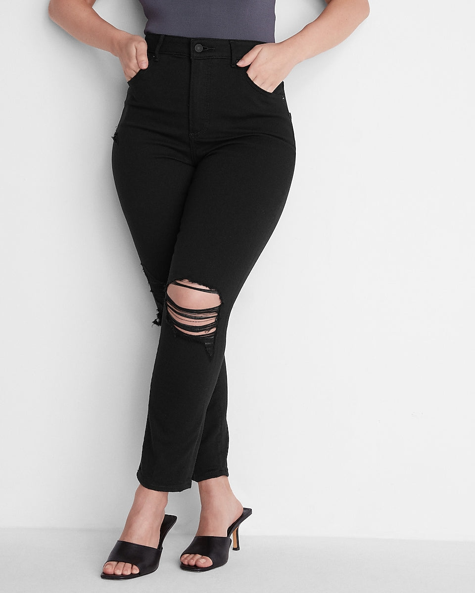 Super High Wasted Slim Jeans