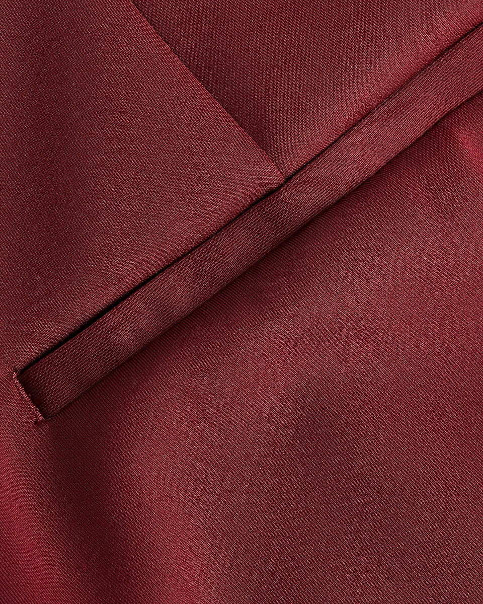 High Waisted Nylon Pull-On Bootcut Pant