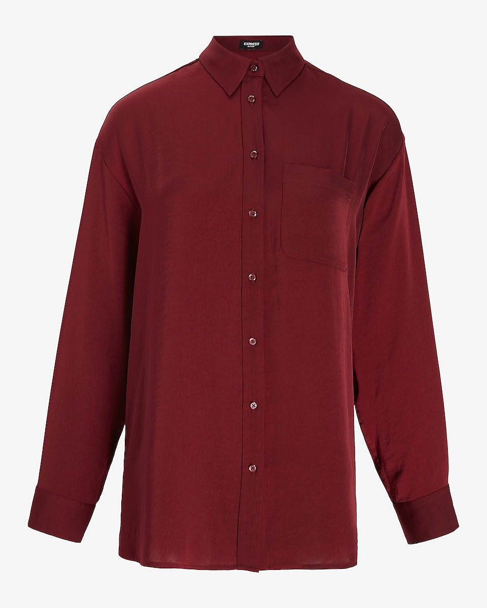 Satin Boyfriend Shirt