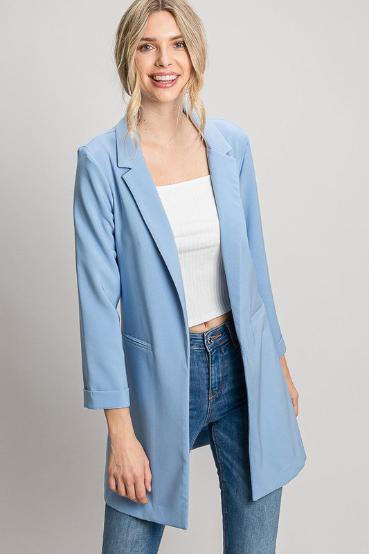 Classic Basic Long Blazer