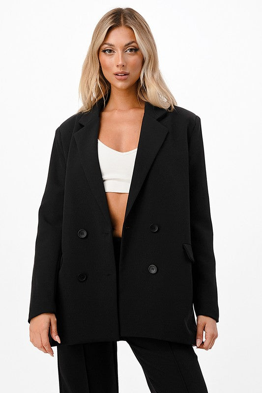 OVERSIZED DOUBLE BREASTED BLAZER