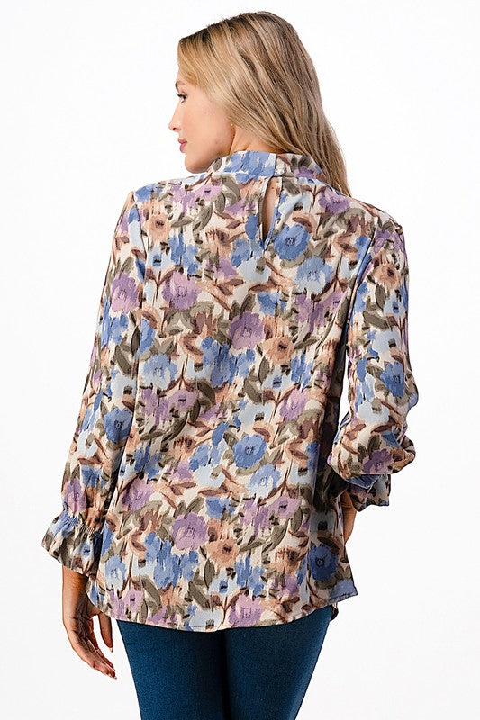 Floral Printed blouse Elastic