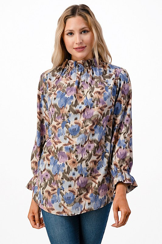 Floral Printed blouse Elastic