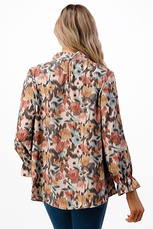 Floral Printed blouse Elastic